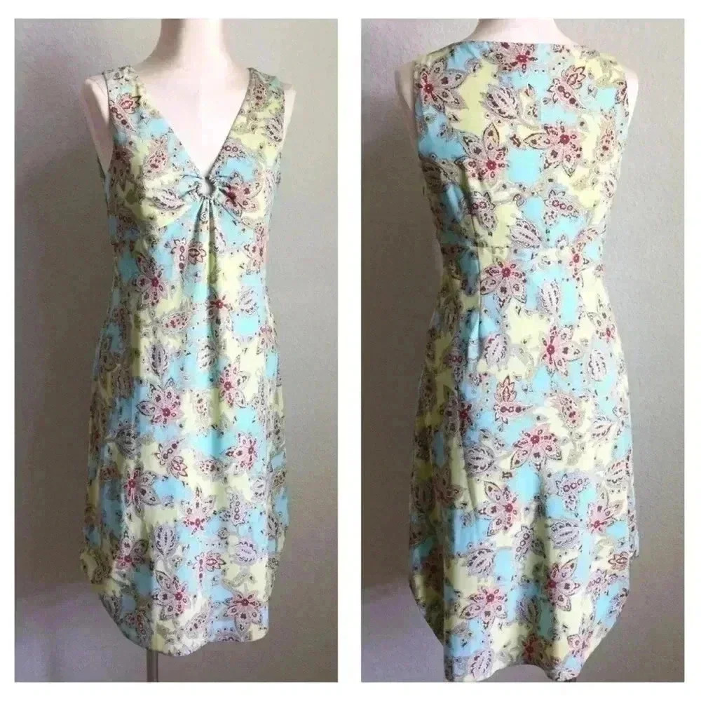 NWT Loft Paisley Floral Sleeveless Dress